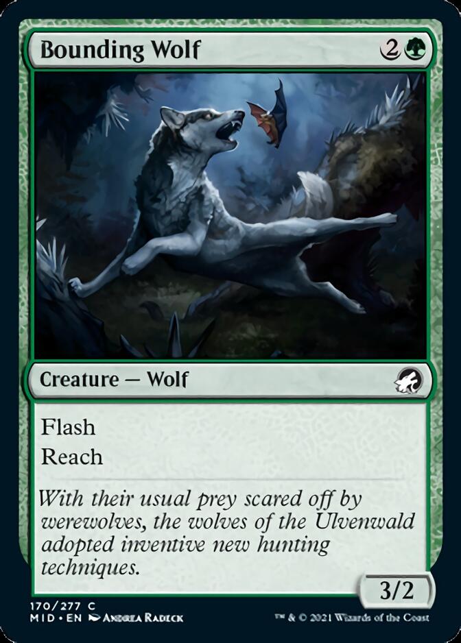 Bounding Wolf [Innistrad: Midnight Hunt] | Devastation Store