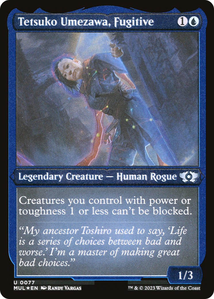 Tetsuko Umezawa, Fugitive (Foil Etched) [Multiverse Legends] | Devastation Store