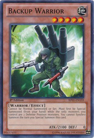 Backup Warrior [BP01-EN159] Common | Devastation Store