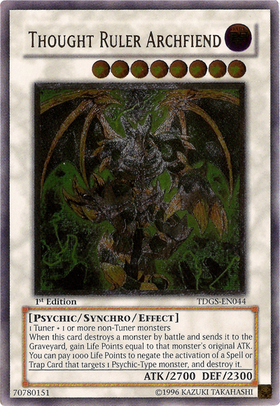 Thought Ruler Archfiend [TDGS-EN044] Ultimate Rare | Devastation Store