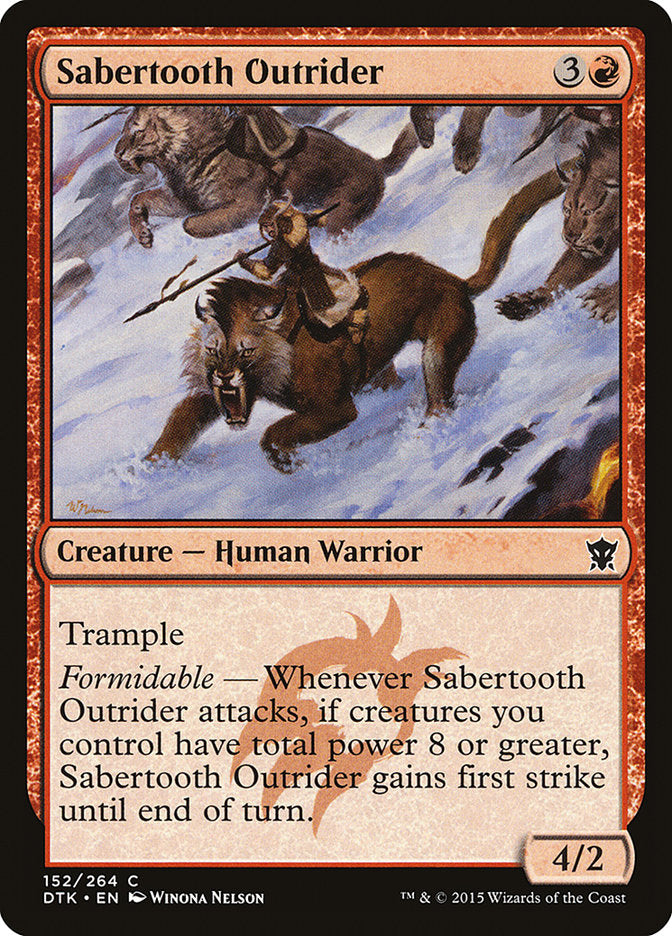 Sabertooth Outrider [Dragons of Tarkir] - Devastation Store | Devastation Store