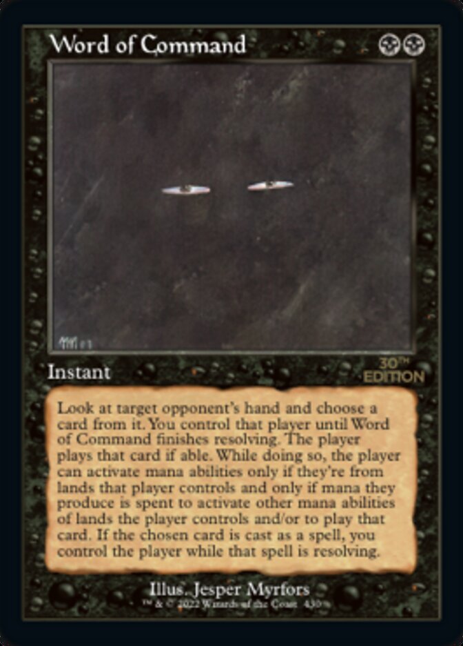 Word of Command (Retro) [30th Anniversary Edition] | Devastation Store