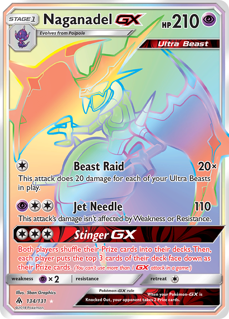Naganadel GX (134/131) [Sun & Moon: Forbidden Light] | Devastation Store