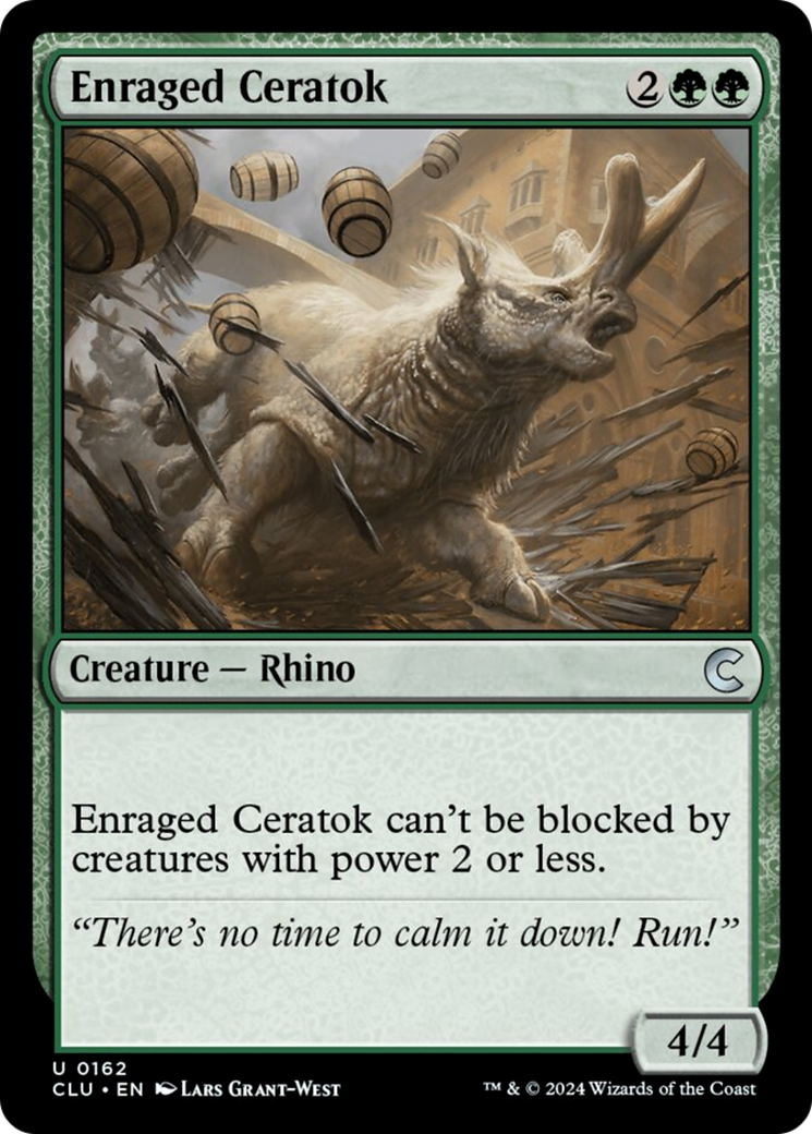 Enraged Ceratok [Ravnica: Clue Edition] | Devastation Store