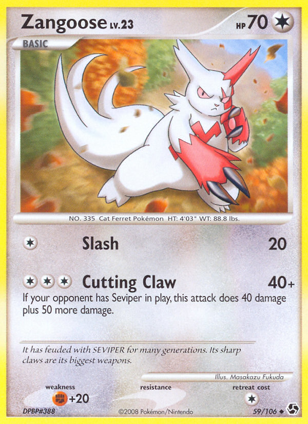 Zangoose (59/106) [Diamond & Pearl: Great Encounters] | Devastation Store