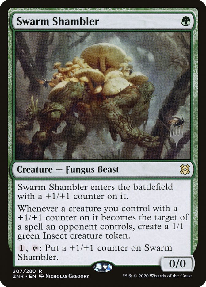 Swarm Shambler (Promo Pack) [Zendikar Rising Promos] | Devastation Store