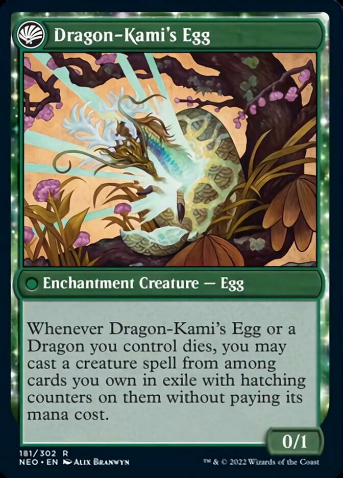 The Dragon-Kami Reborn // Dragon-Kami's Egg [Kamigawa: Neon Dynasty] | Devastation Store