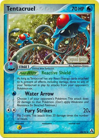 Tentacruel (45/92) (Stamped) [EX: Legend Maker] | Devastation Store