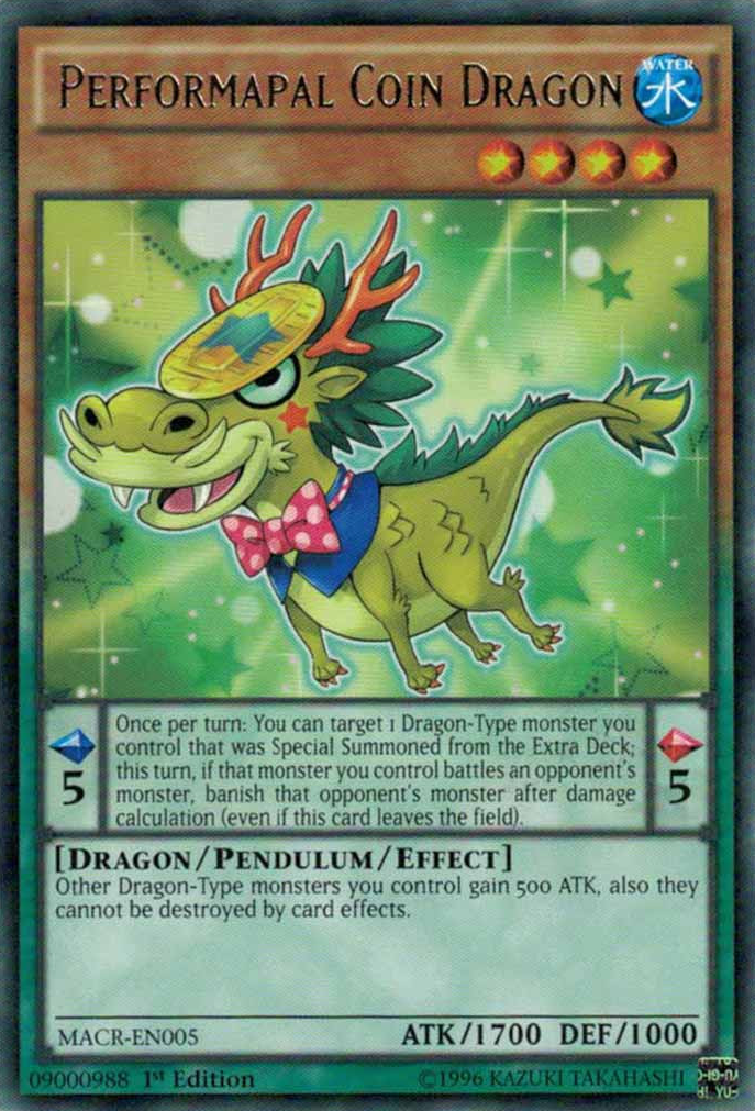 Performapal Coin Dragon [MACR-EN005] Rare | Devastation Store