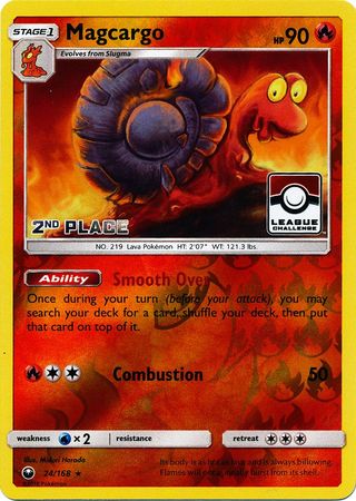 Magcargo (24/168) (League Promo 2nd Place) [Sun & Moon: Celestial Storm] | Devastation Store