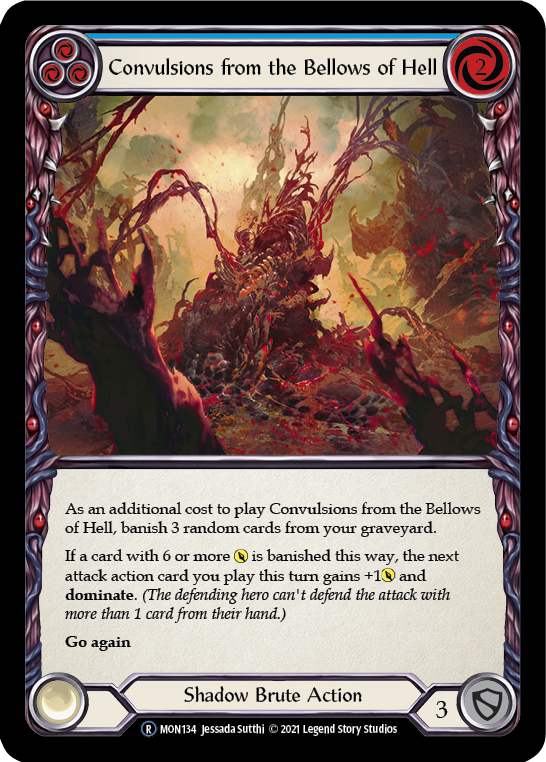 Convulsions from the Bellows of Hell (Blue) [U-MON134] Unlimited Edition Normal | Devastation Store