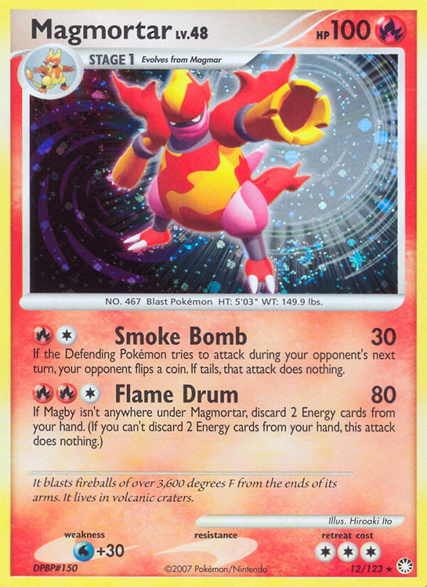 Magmortar (12/123) [Diamond & Pearl: Mysterious Treasures] | Devastation Store