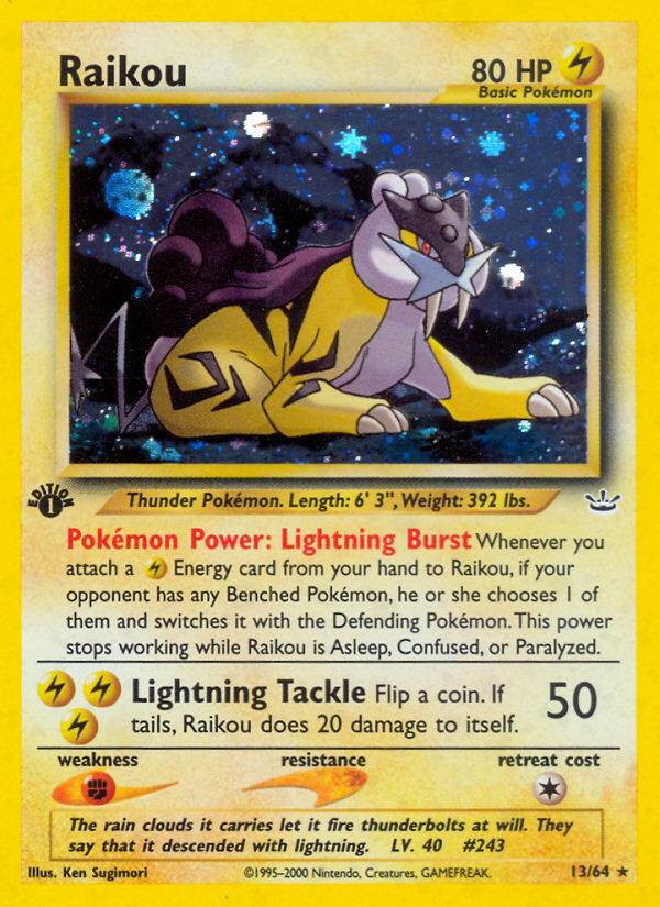 Raikou (13/64) [Neo Revelation 1st Edition] | Devastation Store