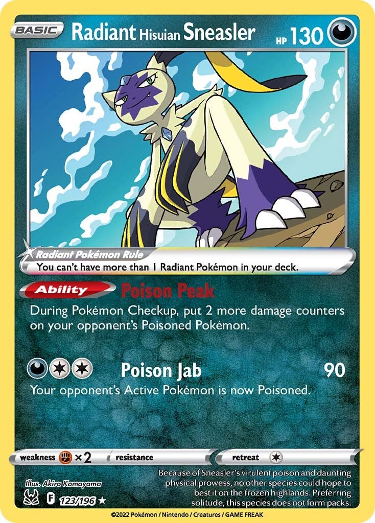 Radiant Hisuian Sneasler (123/196) [Sword & Shield: Lost Origin] | Devastation Store