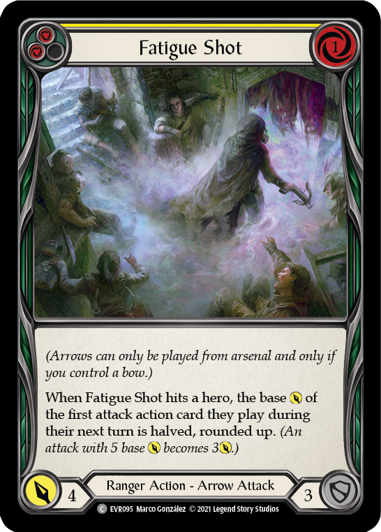 Fatigue Shot (Yellow) [EVR095] (Everfest)  1st Edition Rainbow Foil | Devastation Store