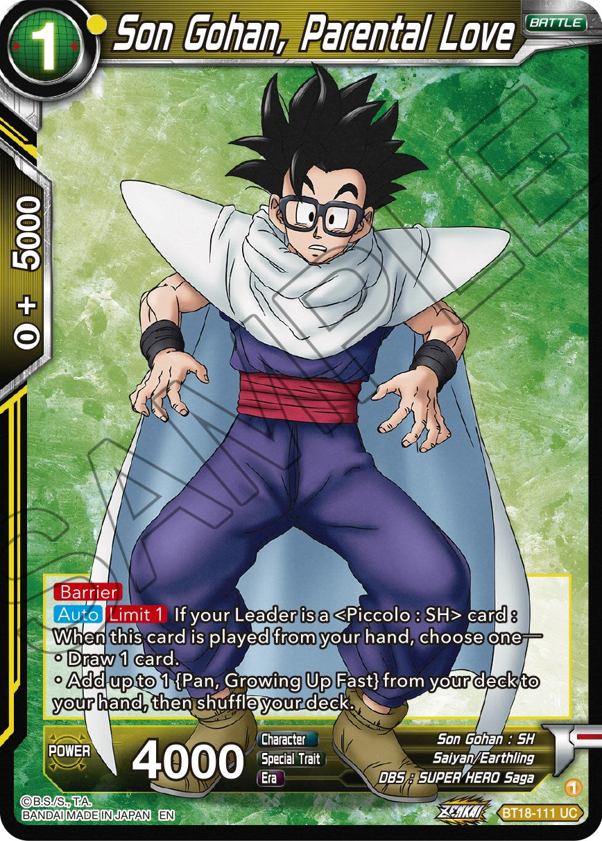 Son Gohan, Parental Love (BT18-111) [Dawn of the Z-Legends] | Devastation Store