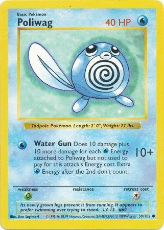 Poliwag (59/102) [Base Set Shadowless Unlimited] | Devastation Store