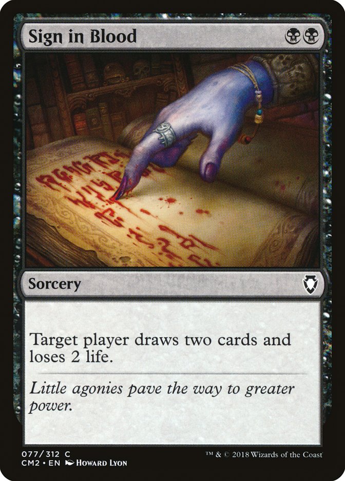 Sign in Blood [Commander Anthology Volume II] - Devastation Store | Devastation Store
