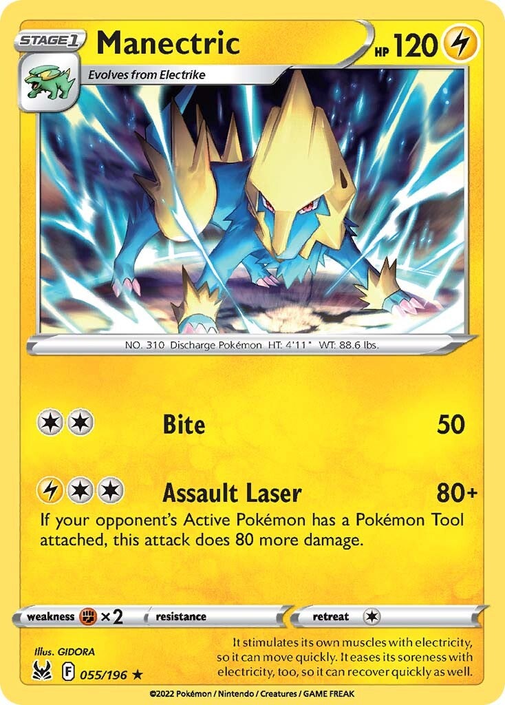 Manectric (055/196) [Sword & Shield: Lost Origin] | Devastation Store