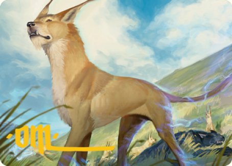 Blink Dog Art Card (Gold-Stamped Signature) [Dungeons & Dragons: Adventures in the Forgotten Realms Art Series] | Devastation Store