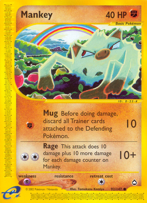 Mankey (92/147) [Aquapolis] | Devastation Store