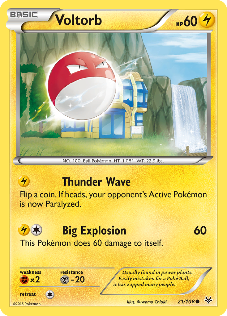 Voltorb (21/108) [XY: Roaring Skies] | Devastation Store