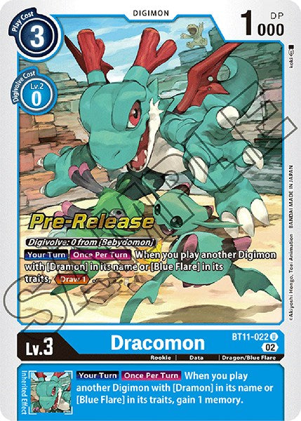 Dracomon [BT11-022] [Dimensional Phase Pre-Release Promos] | Devastation Store