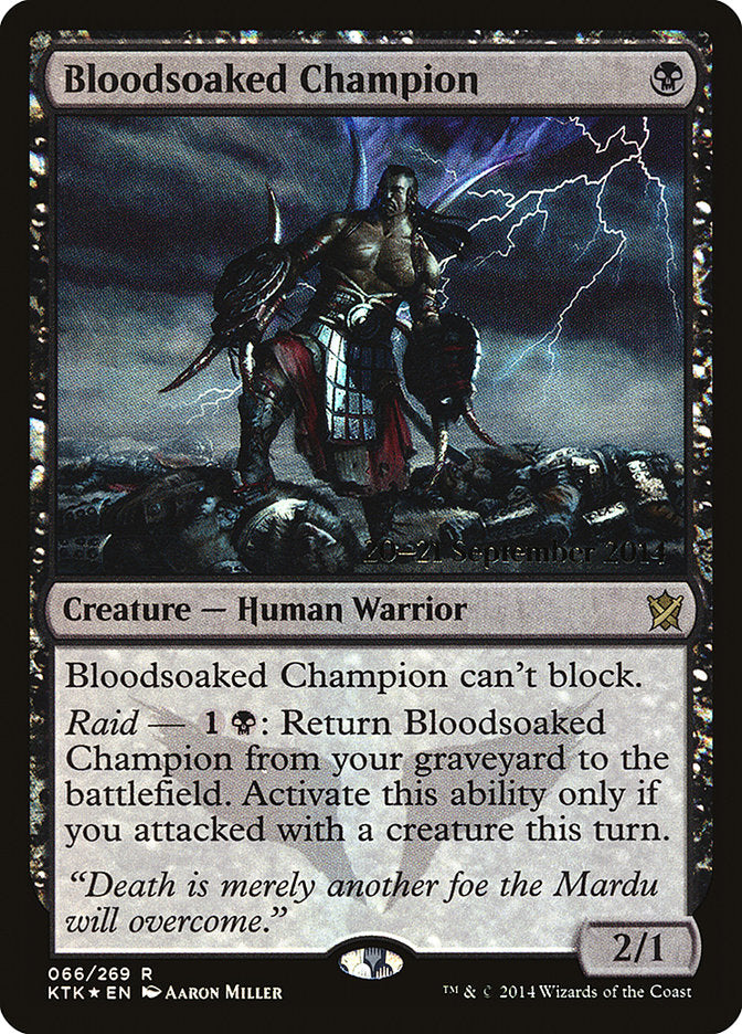 Bloodsoaked Champion  [Khans of Tarkir Prerelease Promos] | Devastation Store