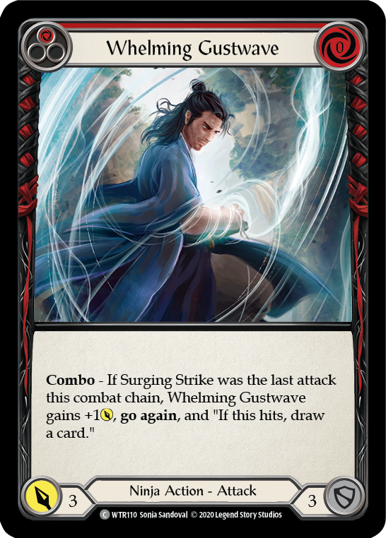 Whelming Gustwave (Red) [WTR110] Unlimited Edition Rainbow Foil - Devastation Store | Devastation Store