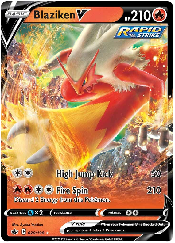 Blaziken V (020/198) [Sword & Shield: Chilling Reign] | Devastation Store