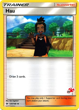 Hau (120/149) (Charizard Stamp #28) [Battle Academy 2020] | Devastation Store