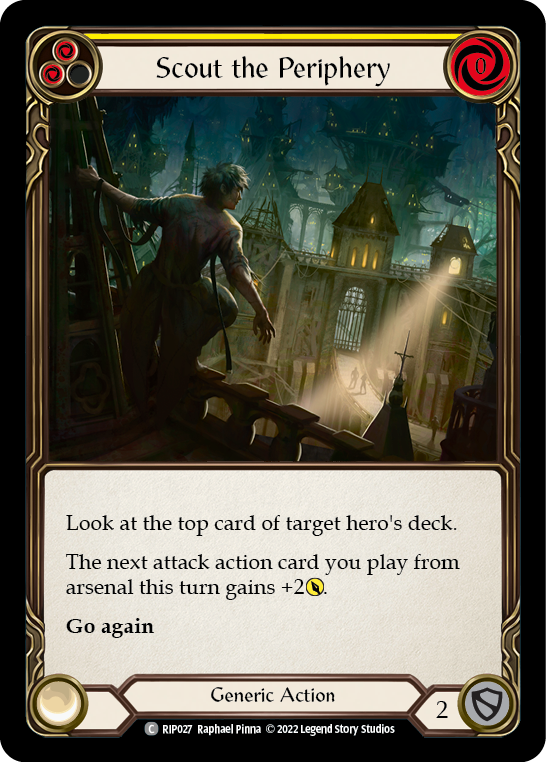 Scout the Periphery (Yellow) [RIP027] (Outsiders Riptide Blitz Deck) | Devastation Store