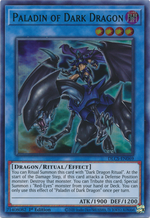 Paladin of Dark Dragon (Green) [DLCS-EN069] Ultra Rare | Devastation Store