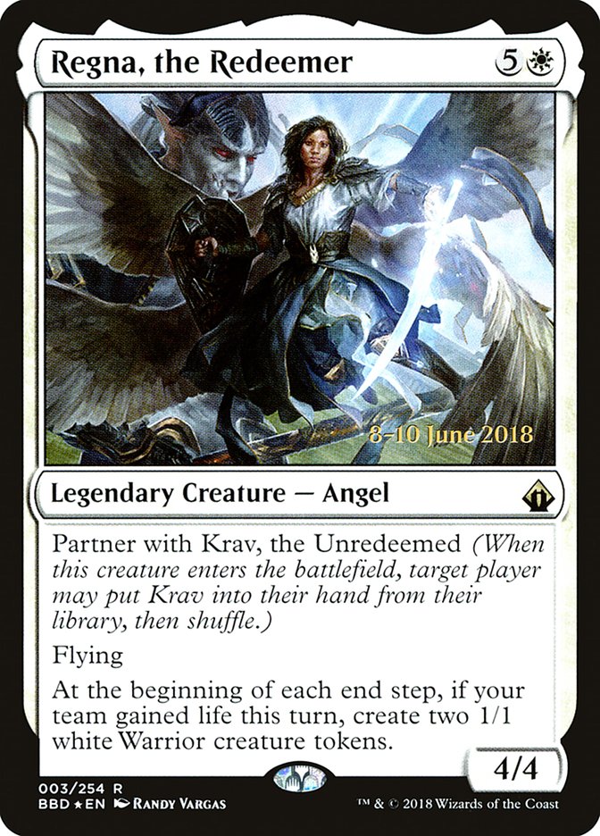 Regna, the Redeemer  [Battlebond Prerelease Promos] | Devastation Store