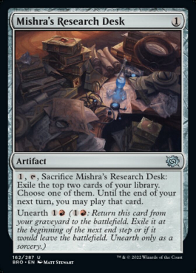 Mishra's Research Desk [The Brothers' War] | Devastation Store