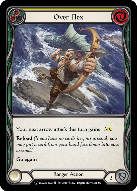 Over Flex (Yellow) [U-ELE220] Unlimited Rainbow Foil | Devastation Store