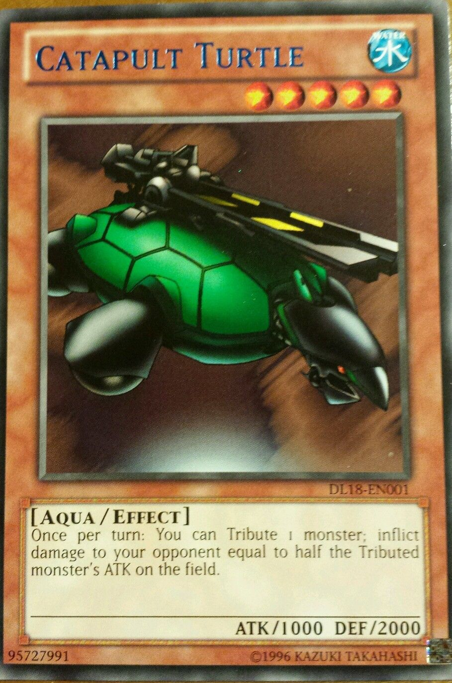 Catapult Turtle (Blue) [DL18-EN001] Rare | Devastation Store