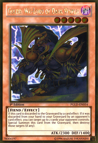 Goldd, Wu-Lord of Dark World [PGLD-EN054] Gold Rare | Devastation Store