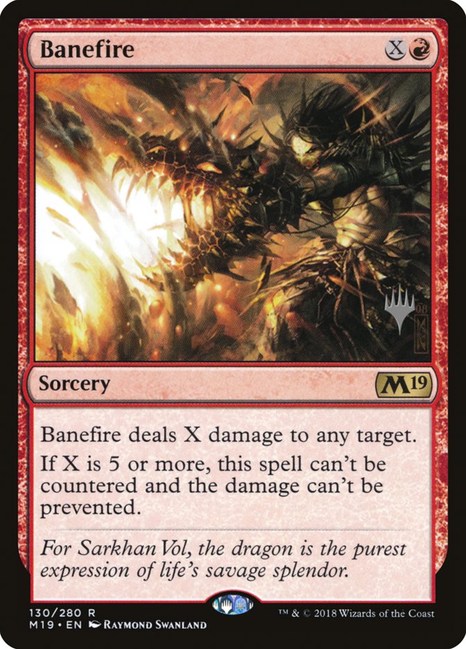 Banefire (Promo Pack) [Core Set 2019 Promos] | Devastation Store
