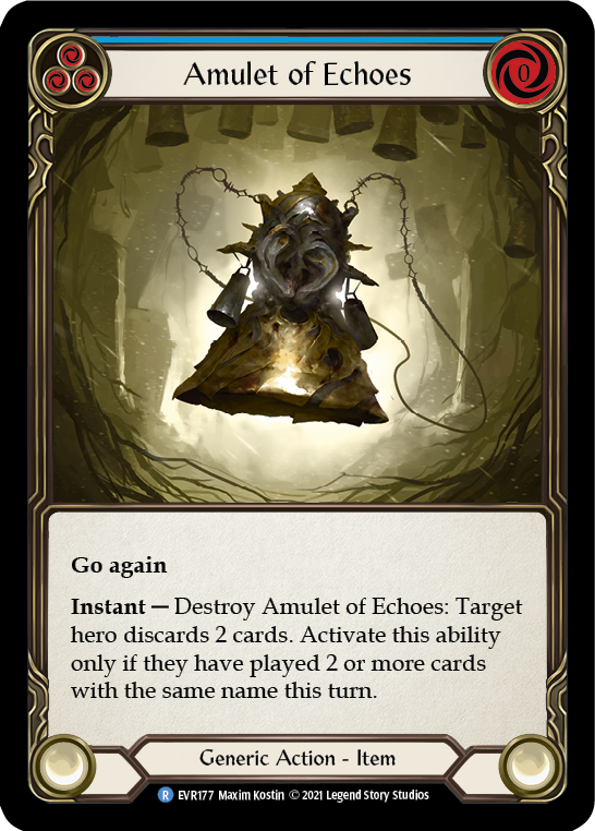 Amulet of Echoes [EVR177] (Everfest)  1st Edition Normal | Devastation Store