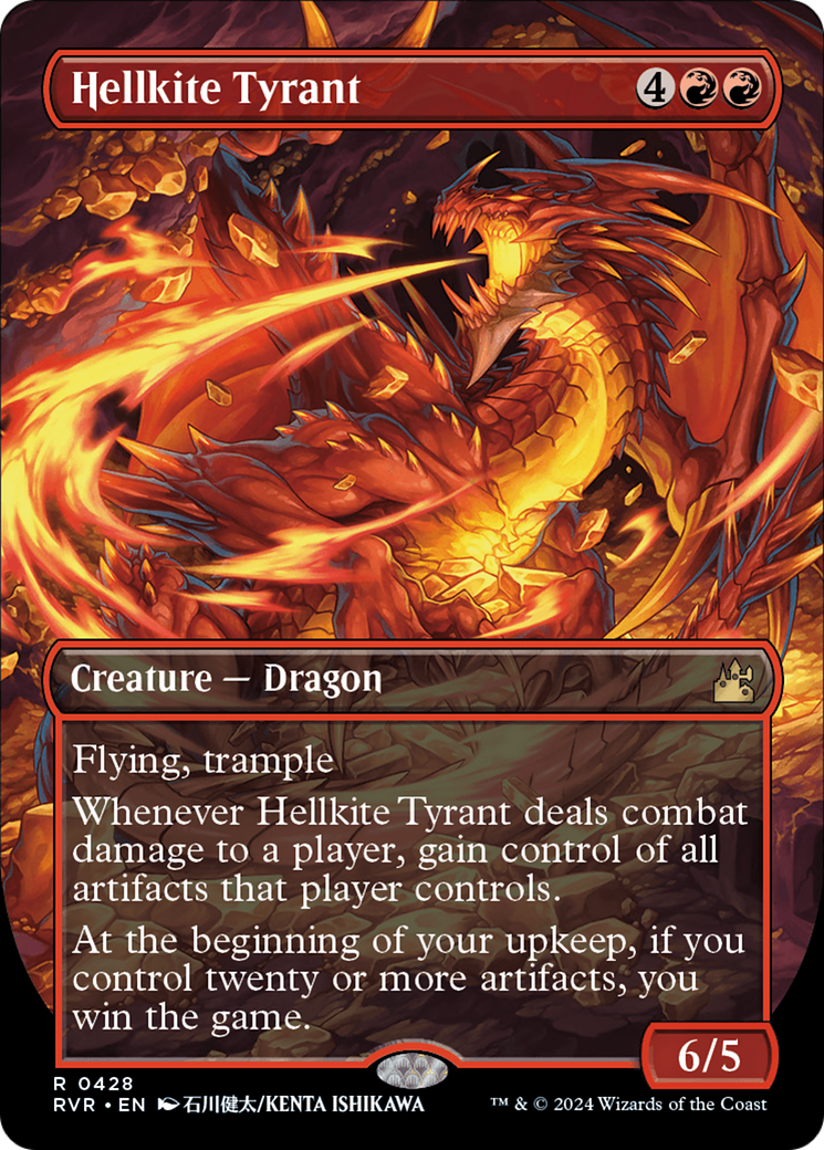 Hellkite Tyrant (Anime Borderless) [Ravnica Remastered] | Devastation Store