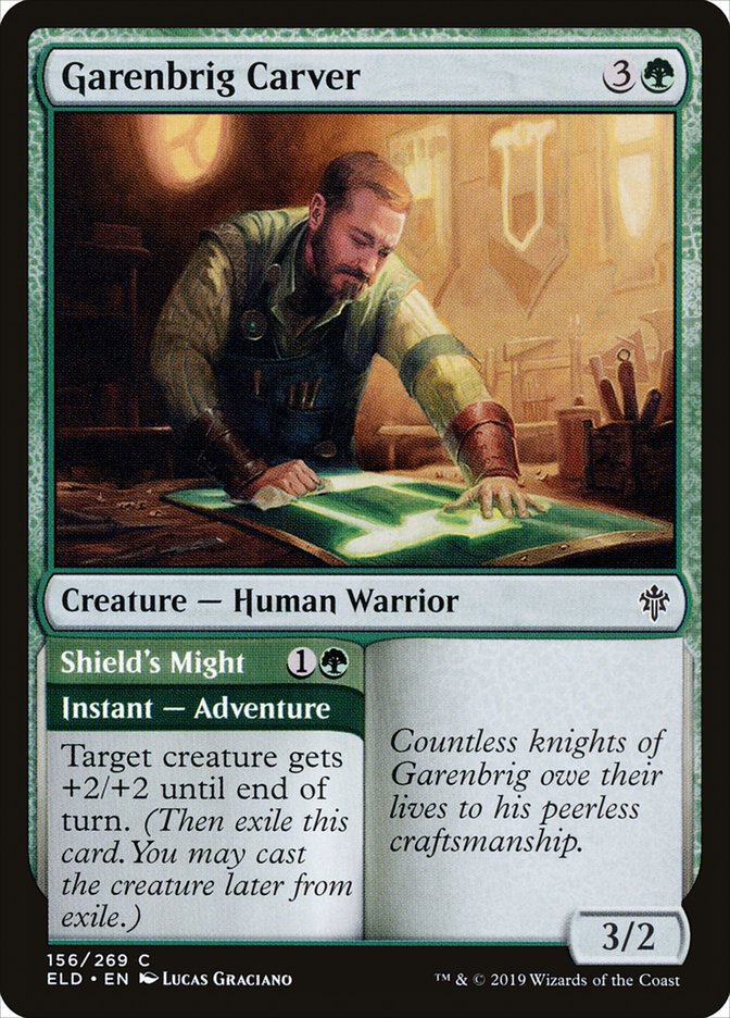 Garenbrig Carver // Shield's Might [Throne of Eldraine] | Devastation Store