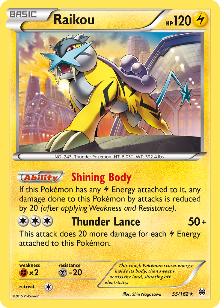 Raikou (55/162) [XY: BREAKthrough] | Devastation Store