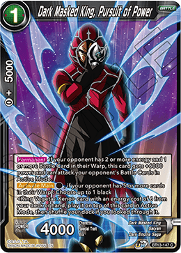 Dark Masked King, Pursuit of Power (Common) [BT13-147] | Devastation Store