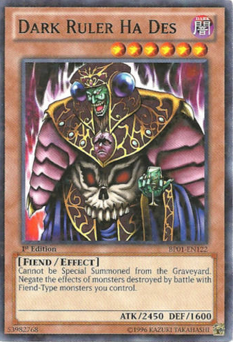 Dark Ruler Ha Des [BP01-EN122] Starfoil Rare | Devastation Store