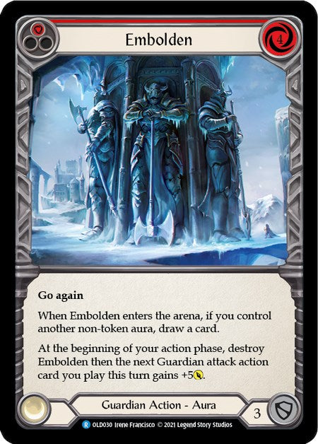 Embolden (Red) [OLD030] (Tales of Aria Oldhim Blitz Deck)  1st Edition Normal | Devastation Store