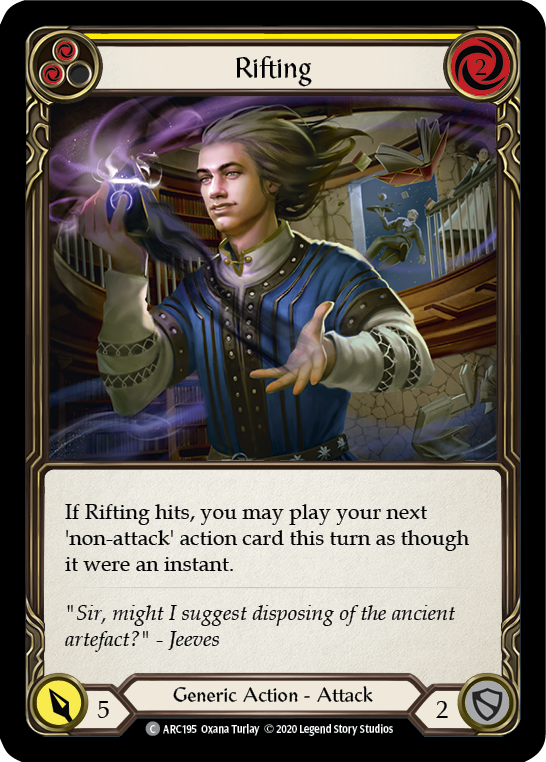 Rifting (Yellow) [ARC195] Unlimited Edition Rainbow Foil - Devastation Store | Devastation Store