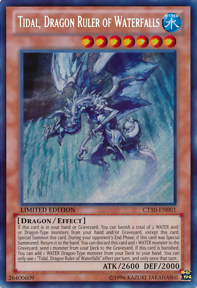 Tidal, Dragon Ruler of Waterfalls [CT10-EN001] Secret Rare | Devastation Store