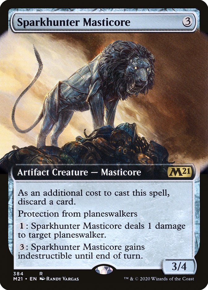 Sparkhunter Masticore (Extended) [Core Set 2021] | Devastation Store