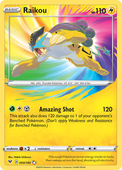 Raikou (050/185) [Sword & Shield: Vivid Voltage] | Devastation Store